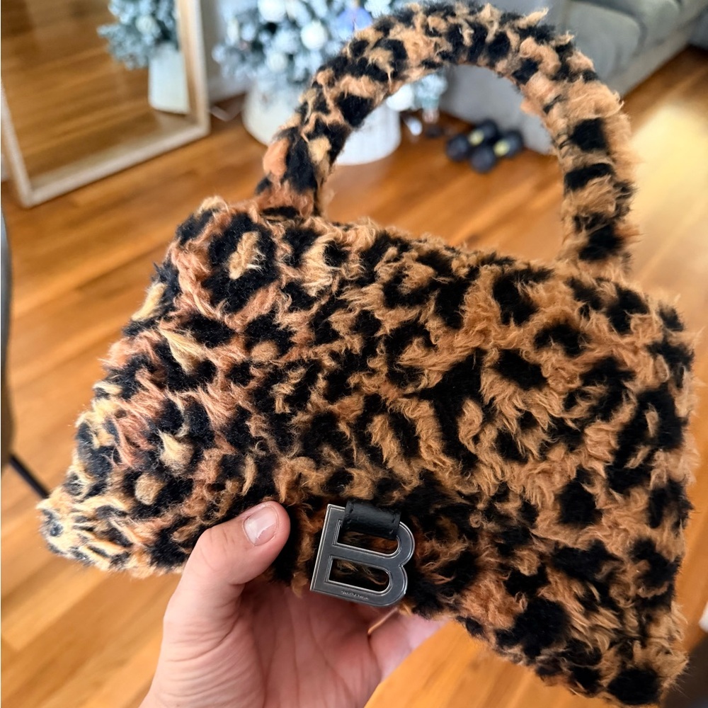 Balenciaga Leopard Print Shoulder Bag